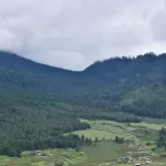 Cloud resting on the hills above the Phobjikha valley