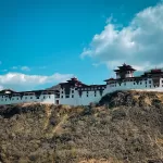 Wangdue Phodrang Dzong, rebuilt after the fire, on its ridge